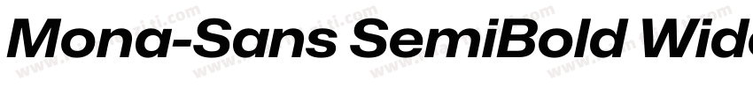 Mona-Sans SemiBold Wide字体转换
